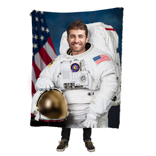 Astronaut Custom Blanket