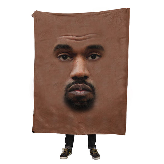 Kanye Face Blanket