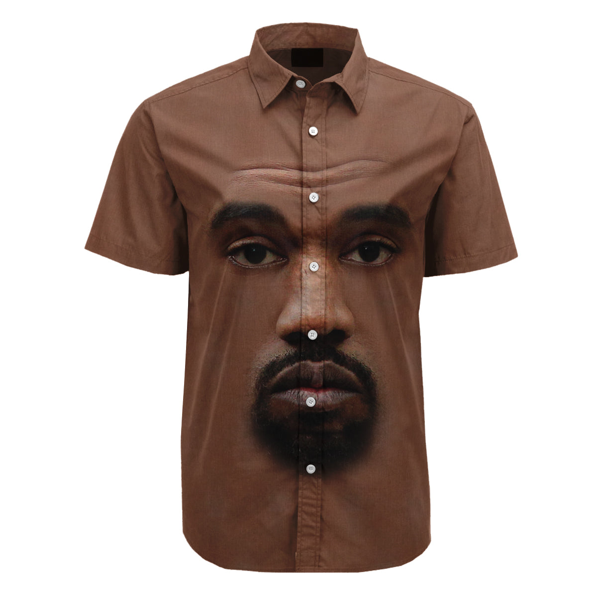 Kanye Face Button Up