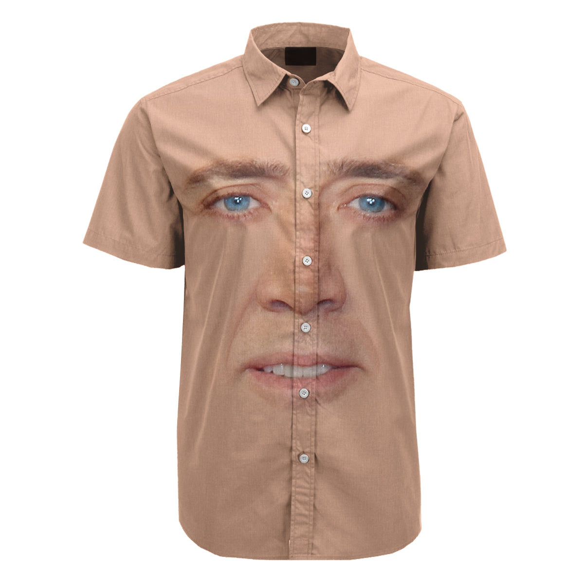 Cage Face Button Up