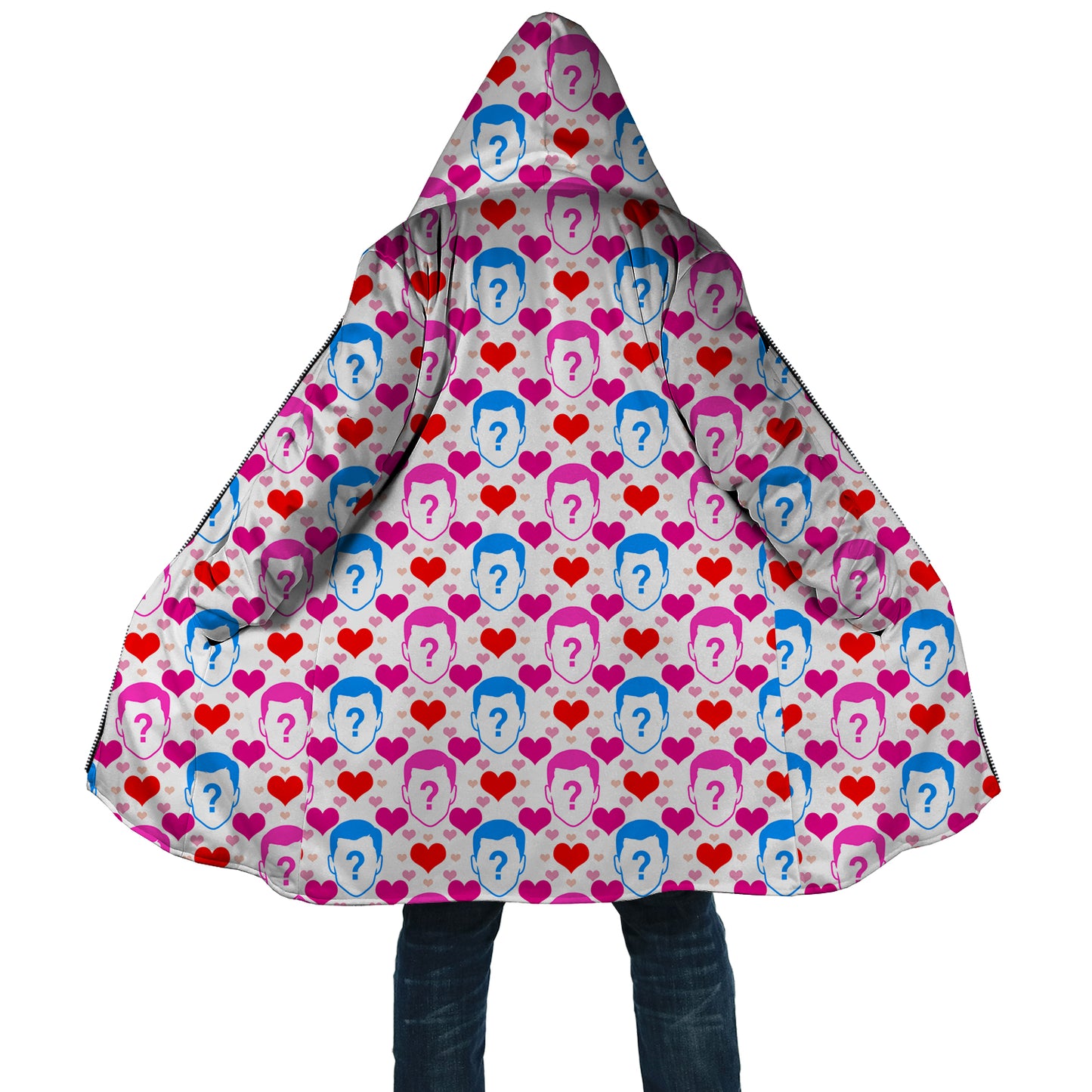 Face And Heart Custom Cloak