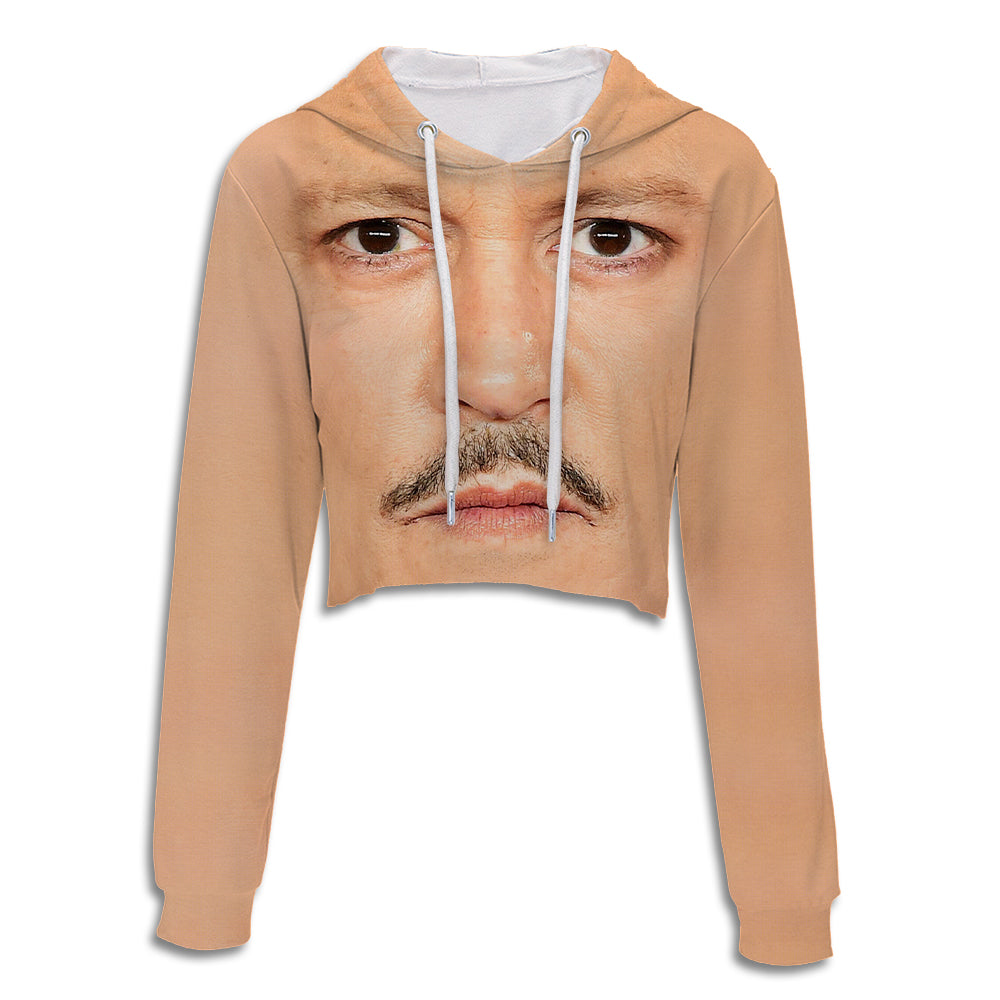 Johnny Depp Crop Hoodie