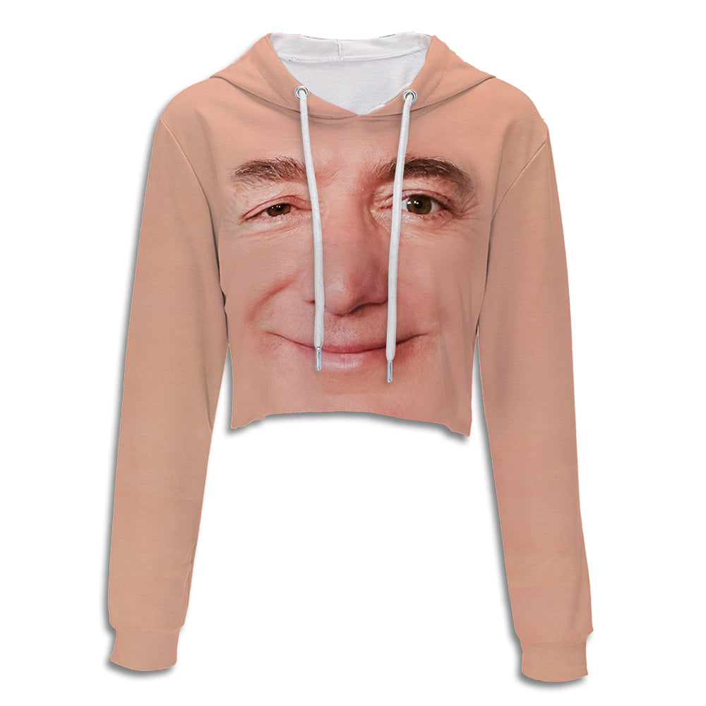 Jeff Bezos Crop Hoodie