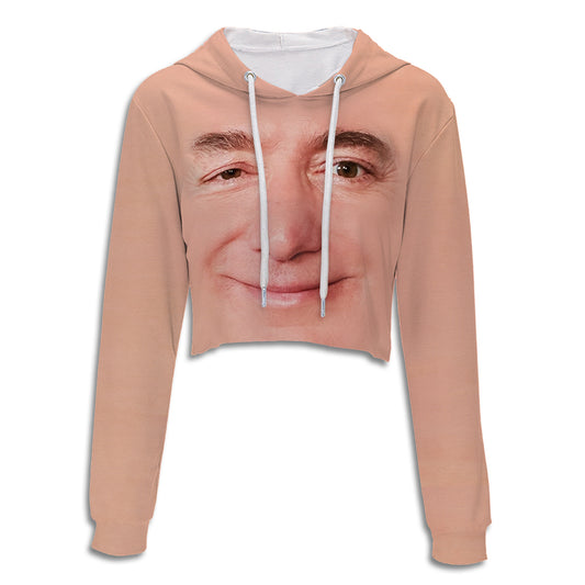 Jeff Bezos Crop Hoodie