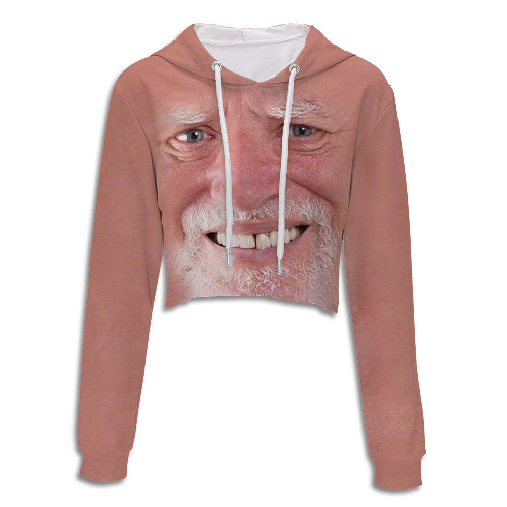 Harold Hide The Pain Crop Hoodie