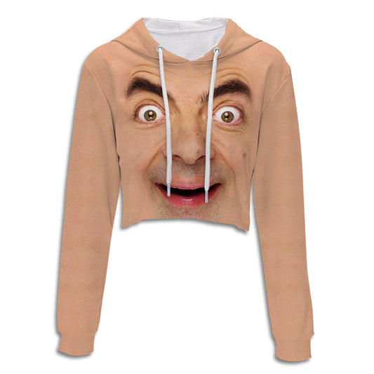 Mr. Bean Crop Hoodie