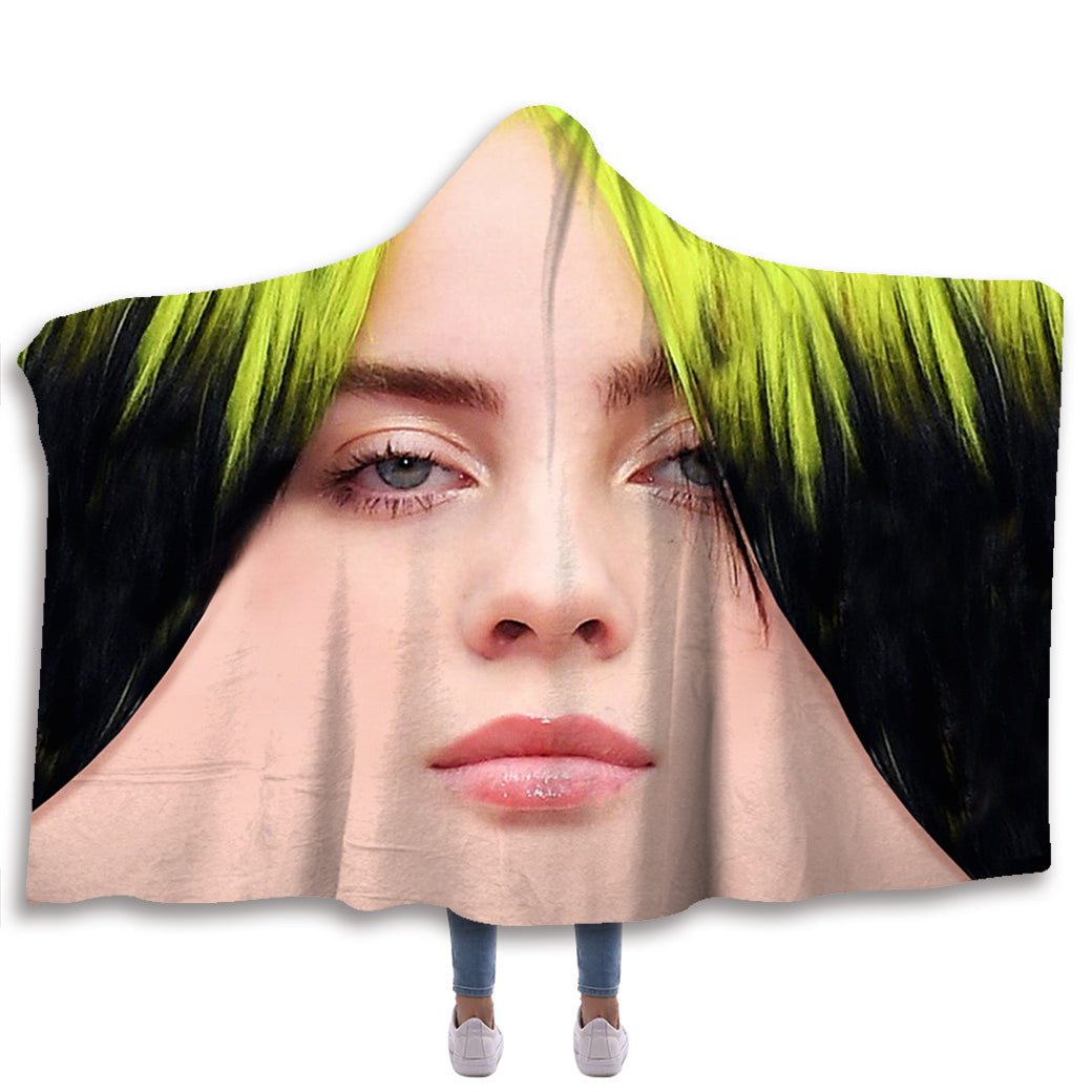 Billie Eilish Hooded Blanket