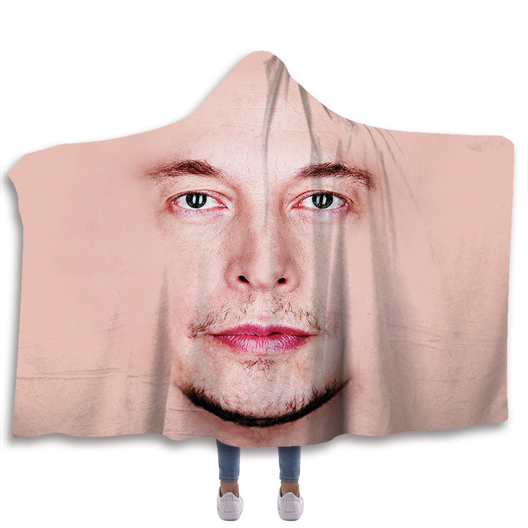 Elon Musk Hooded Blanket