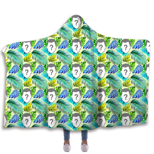 Tropical Custom Hooded Blanket