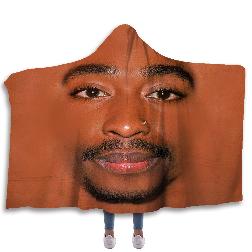 Tupac Hooded Blanket