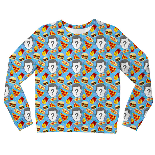 Food Pattern Custom Kids Sweatshirt