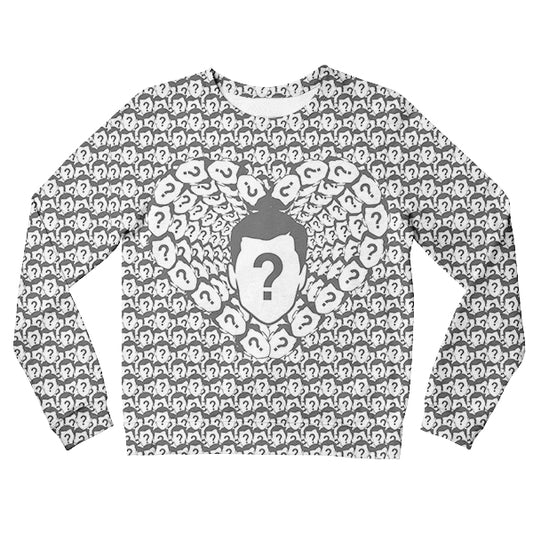 Allover Face Heart Custom Kids Sweatshirt