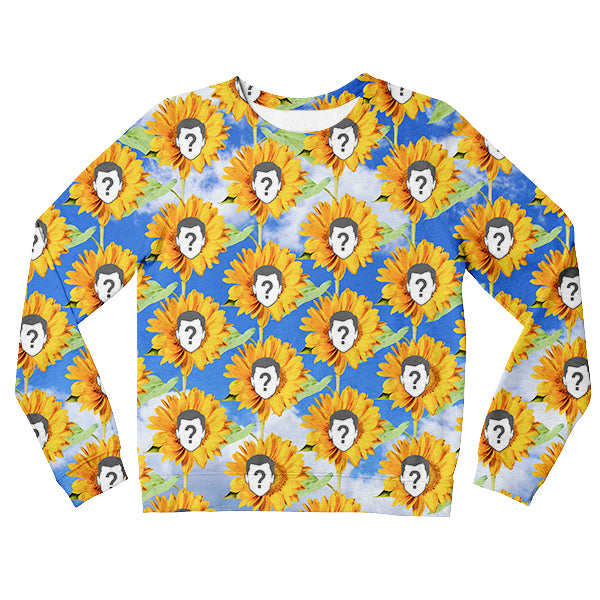 Sunflower Pattern Custom Kids Sweatshirt