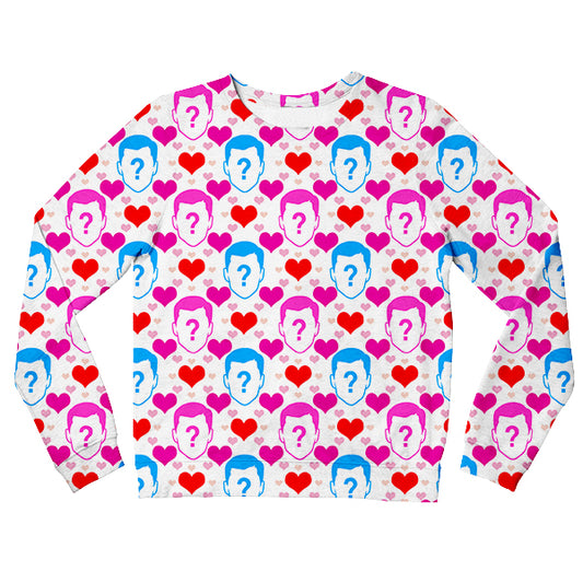 Face And Heart Custom Kids Sweatshirt