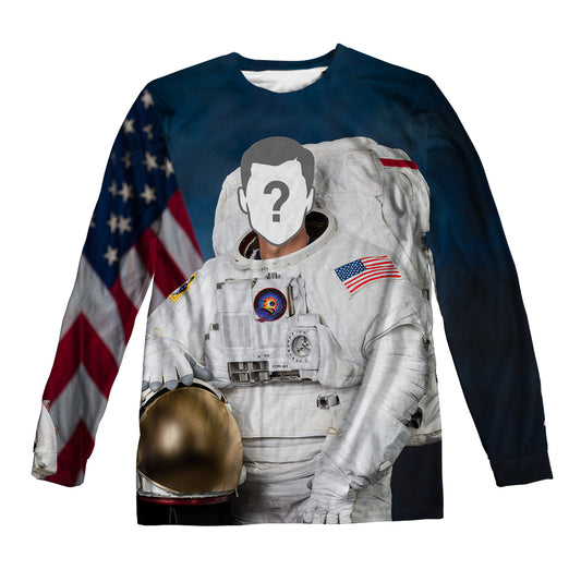 Astronaut Custom Unisex Long Sleeve Tee