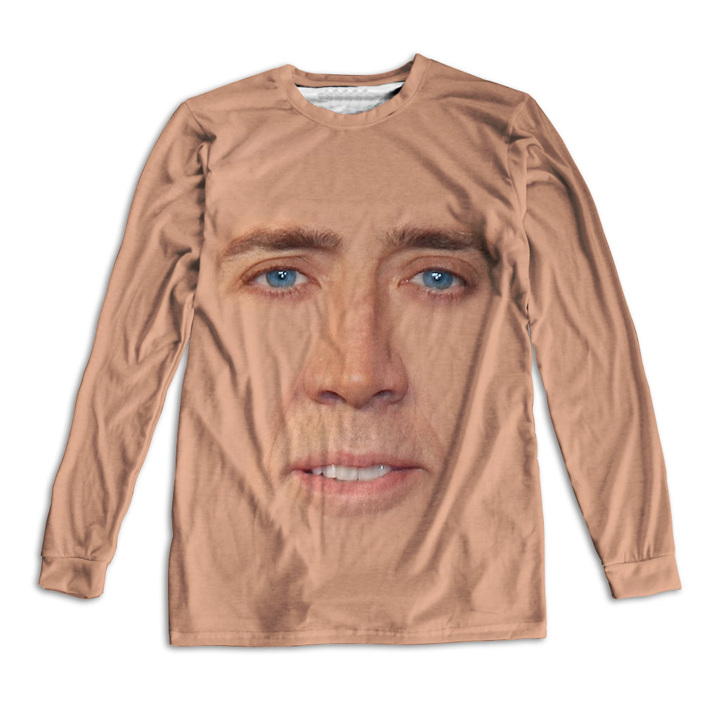 Cage Face Unisex Long Sleeve Tee