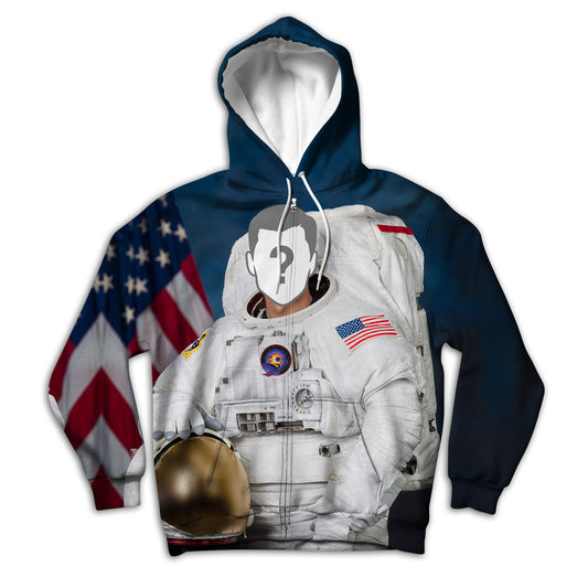 Astronaut Custom Unisex Zip Up Hoodie