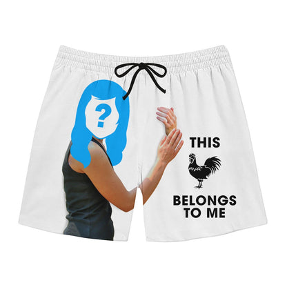 This Belongs To Me Custom Swim Trunks