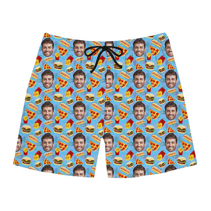 Food Pattern Custom Swim Trunks