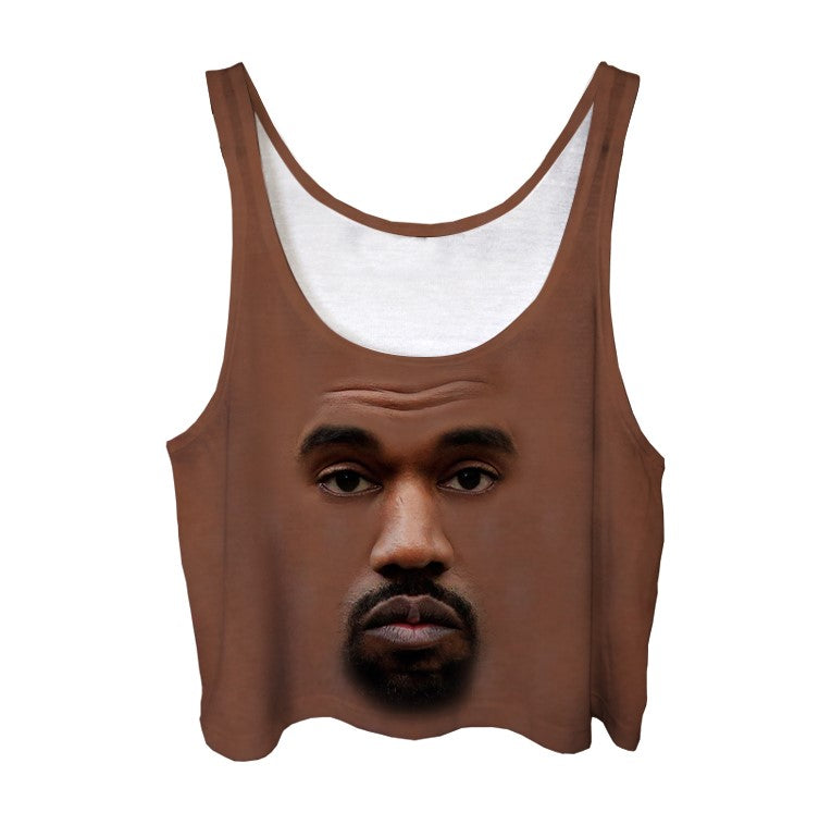 Kanye Face Crop Top