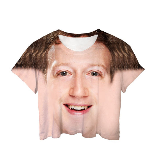 Mark Zuckerberg Cotton Crop Tee