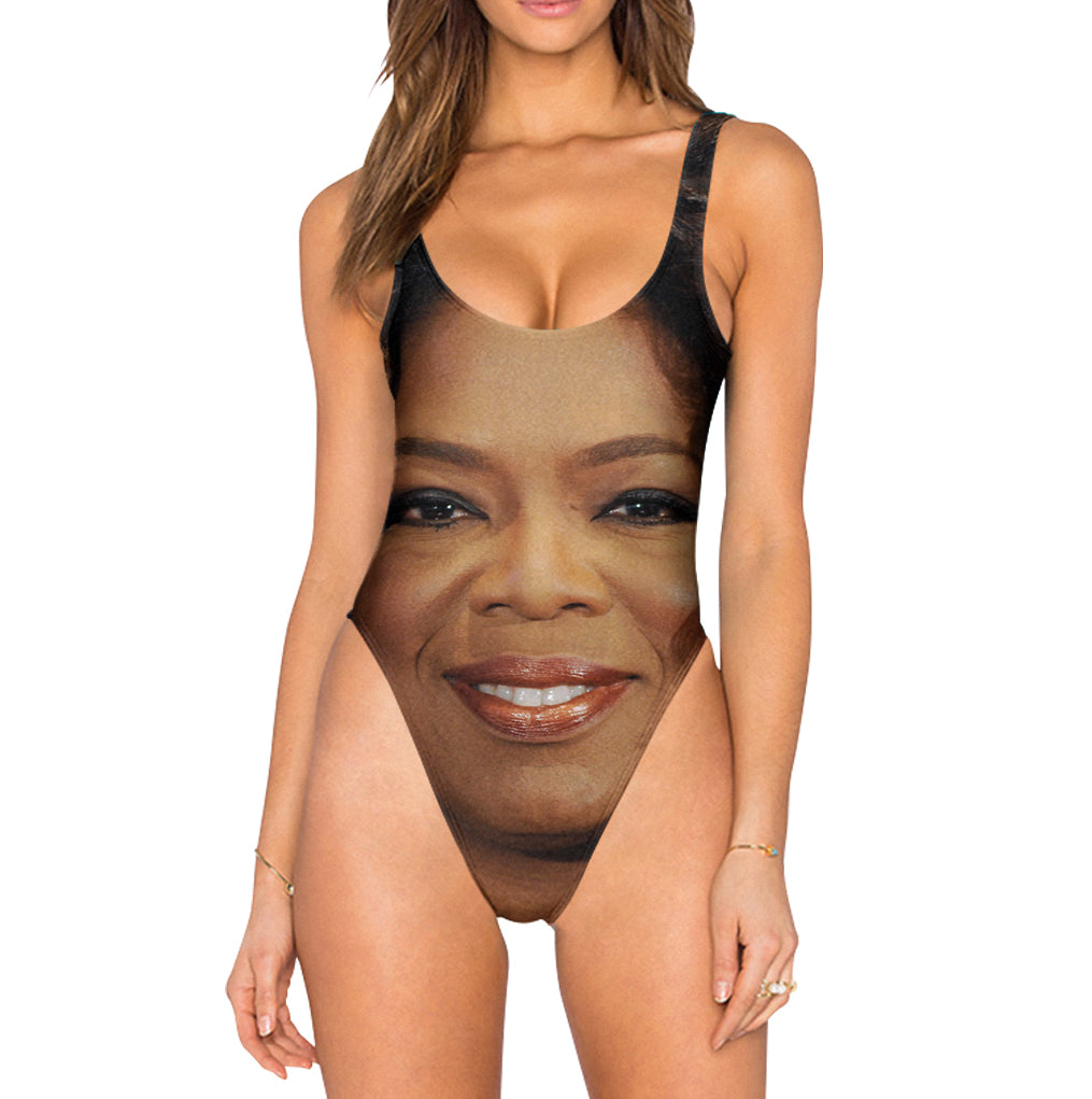 Oprah Face High Waist Swimsuit