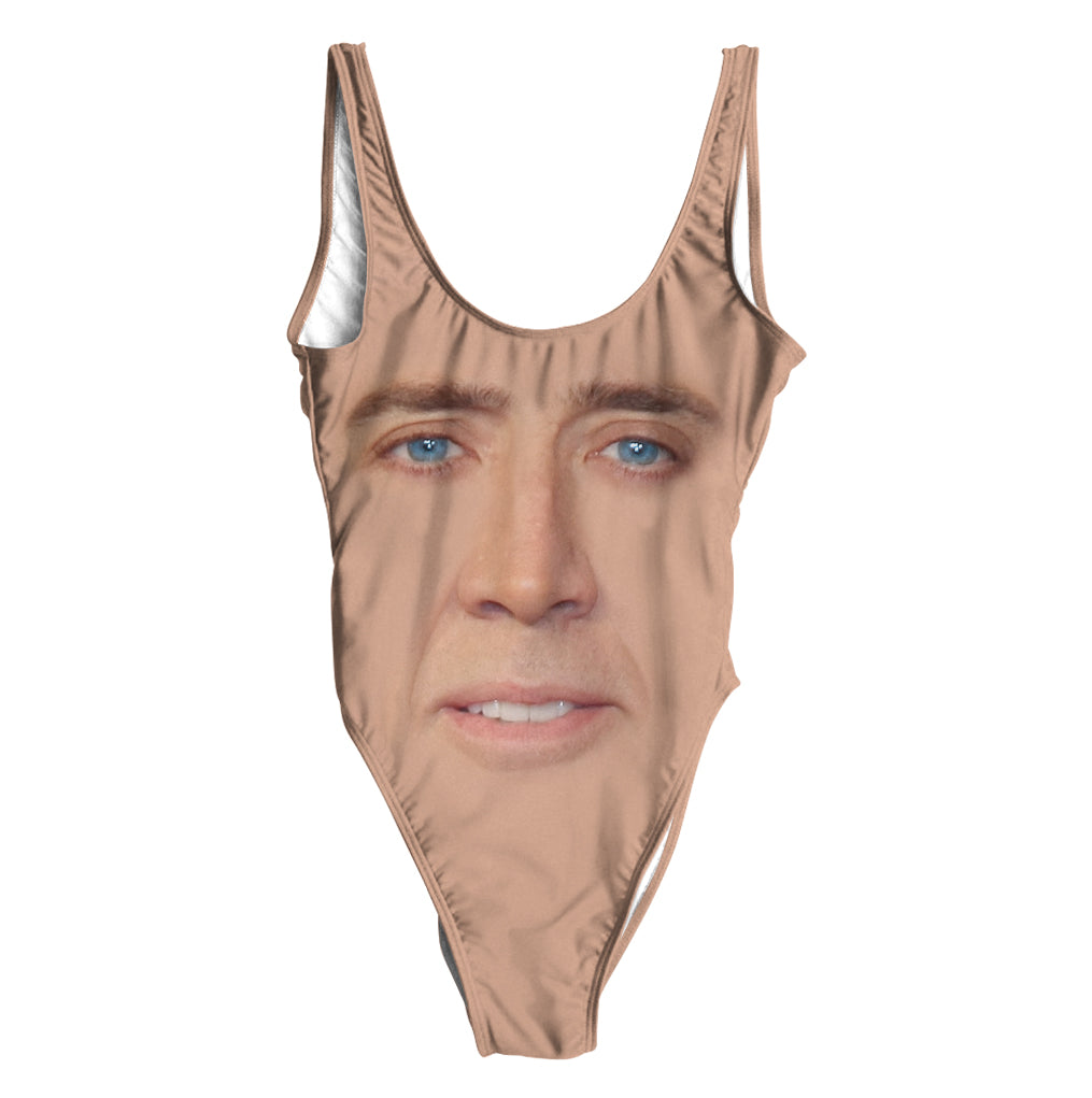 Cage Face One-Piece Swimsuit
