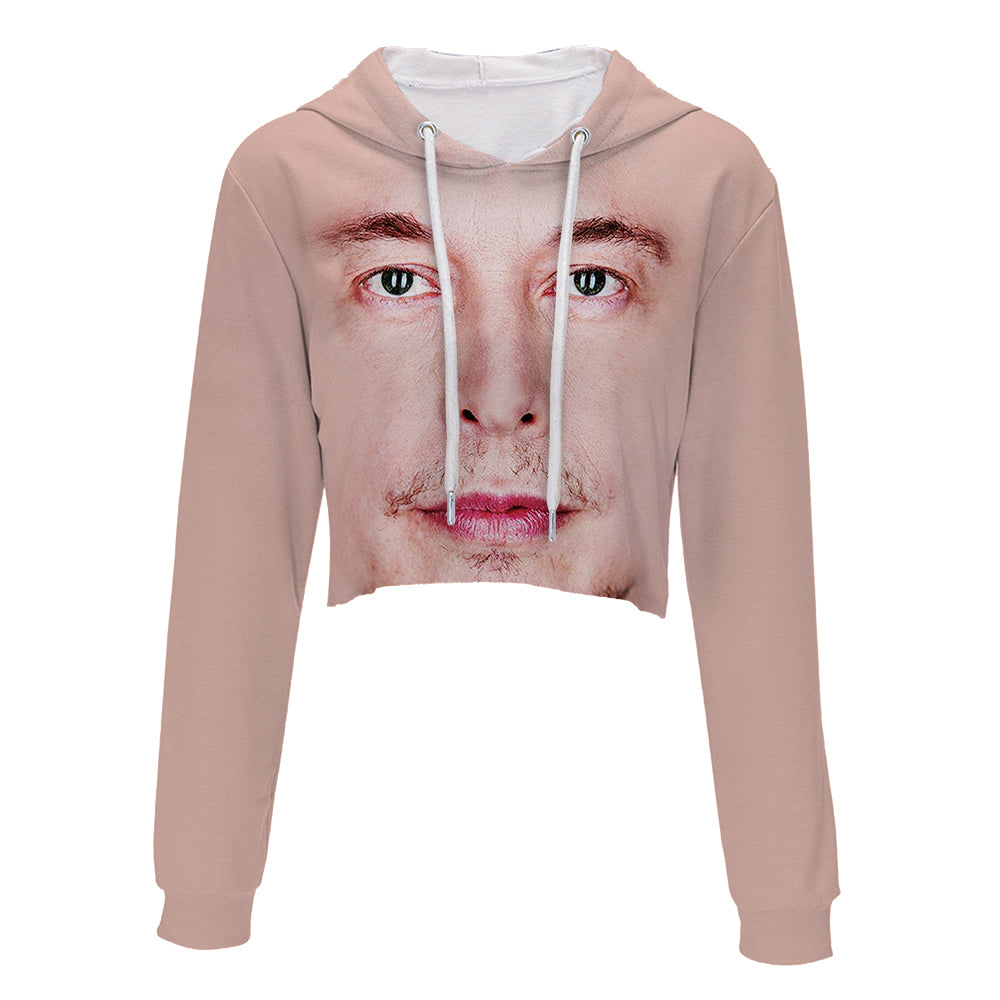 Elon Musk Crop Hoodie