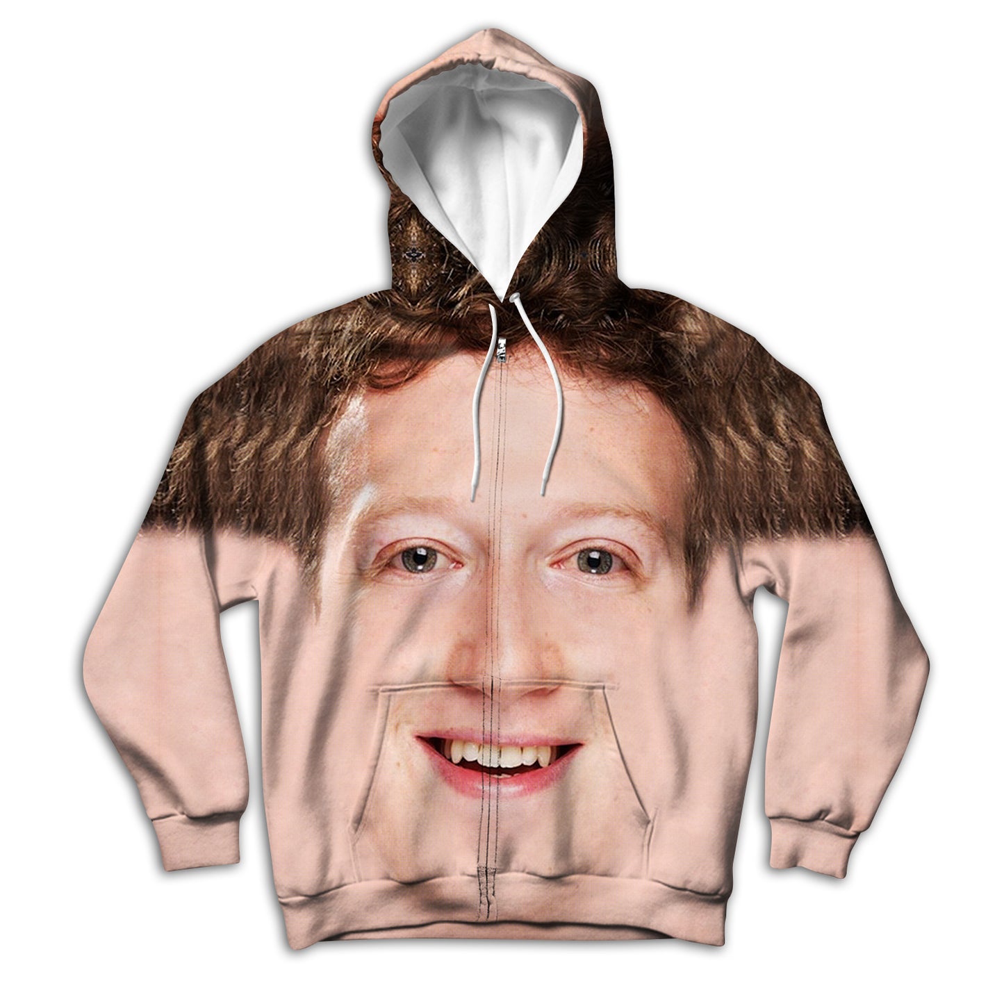 Mark Zuckerberg Unisex Zip Up Hoodie