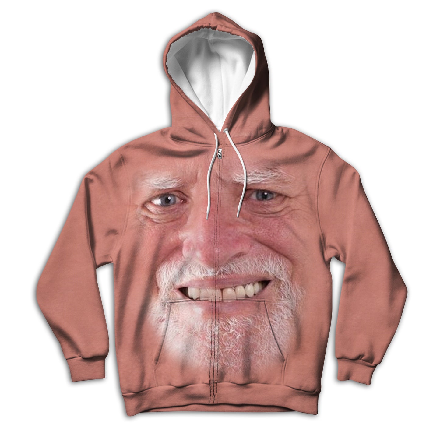 Harold Hide The Pain Unisex Zip Up Hoodie