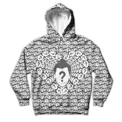 Allover Face Heart Custom Unisex Hoodie