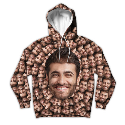 Spiral Faces Custom Unisex Hoodie