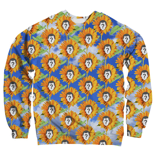 Sunflower Pattern Custom Unisex Sweatshirt